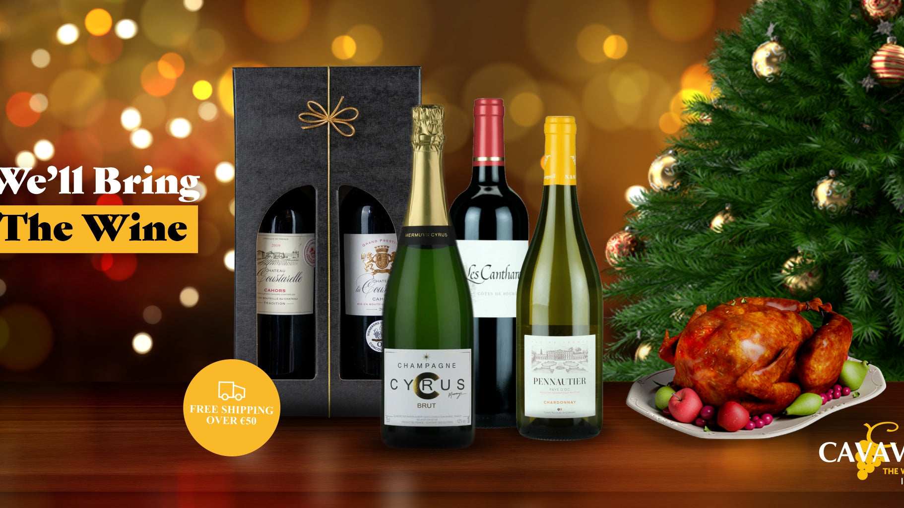 We'll Bring the Wine - Christmas Wine Rack